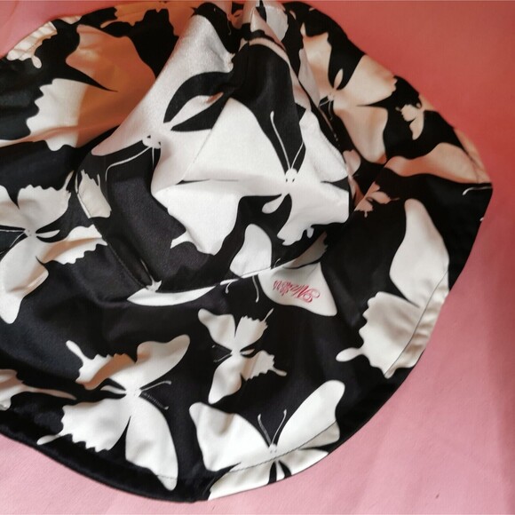 MA*RS Gyaru Hat Hair Accessory Butterfly Black White Agejo Gyaru Gal Style Rare main image 4